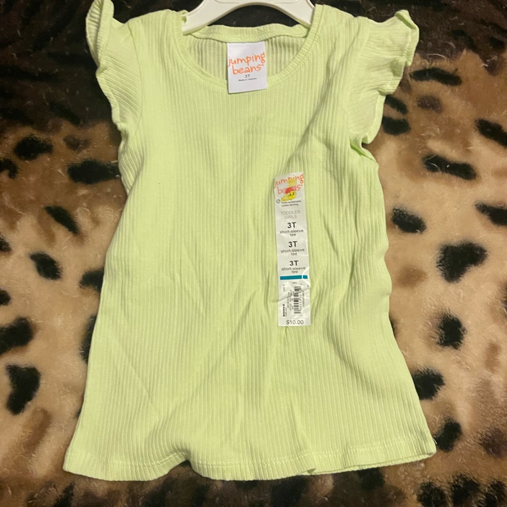 Jumping Beans Light Green Kids Tank Top